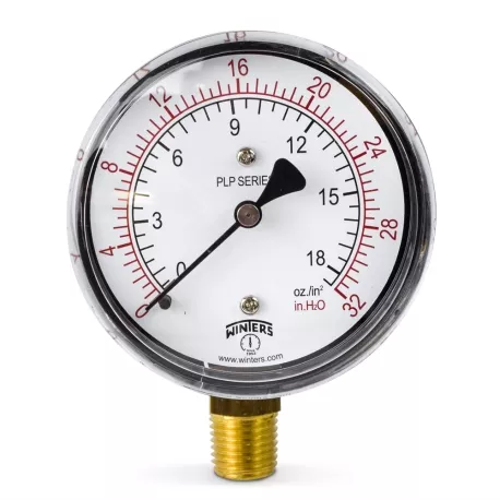 0-32″ Water(H2O)/oz Pressure Gauge, 2-1/2″ Dial, 1/4″ NPT