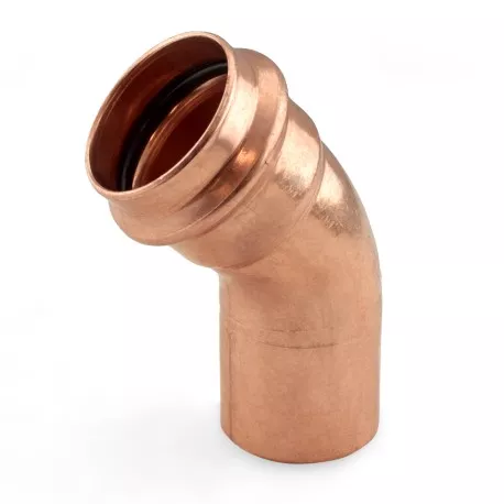 1-1/2″ Press Copper 45° Street Elbow, Made in the USA