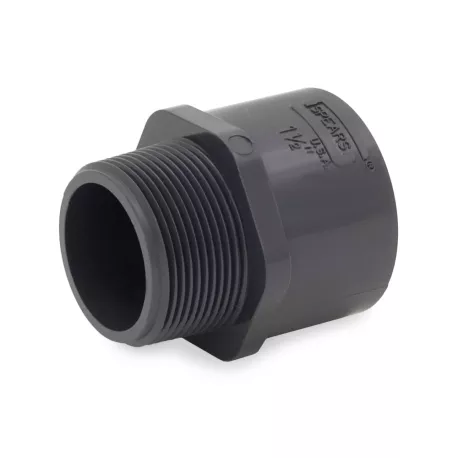 1-1/2″ PVC (Sch 80) MIP x Socket Adapter