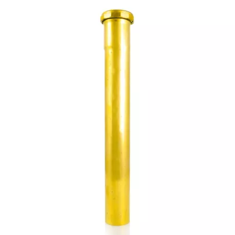 1-1/2″ x 12″, 17GA, Heavy-Duty Brass Tubular Slip Joint Extension Tailpiece, Rough Brass