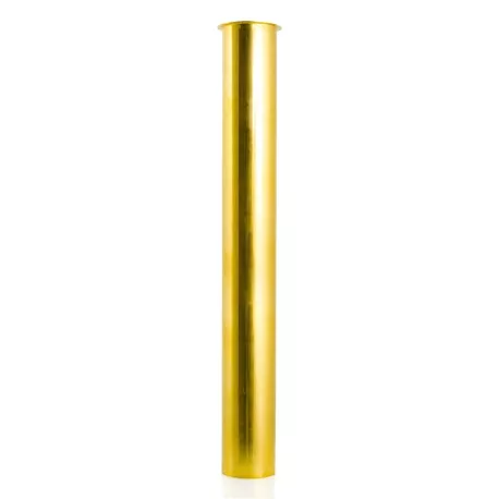 1-1/2″ x 12″, 22GA, Brass Tubular Flanged Tailpiece, Rough Brass