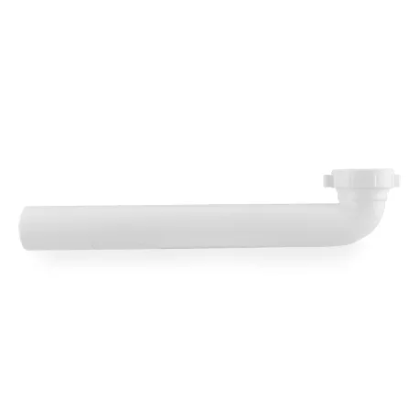 1-1/2″ x 12″, Tubular Waste Bend/Elbow (Slip Joint), White Plastic