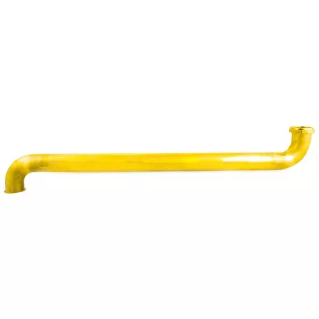 1-1/2″ x 24″, 17GA, Heavy-Duty Brass Tubular Double Waste Bend (Dual Elbow), Rough Brass