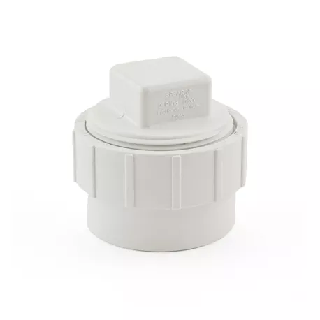 2" PVC DWV Cleanout Adapter (Spigot) w/ Plug