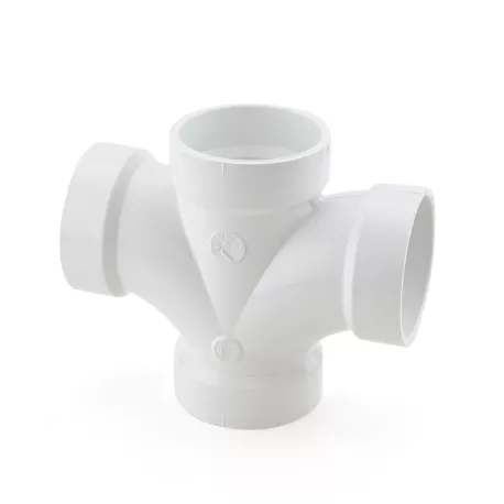 2″ PVC DWV Double Sanitary Tee