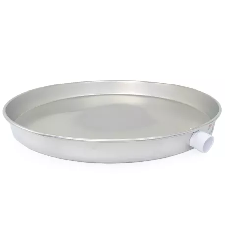 22″ Aluminum Water Heater Pan, 1″ PVC Adapter