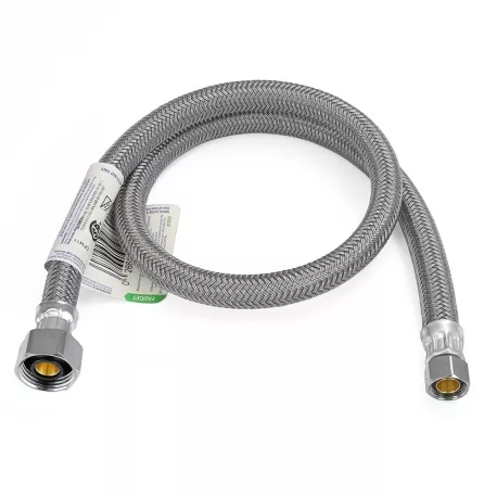 30″ Poly Braided Faucet Connector (1/2″ FIP x 3/8″ Compr.)