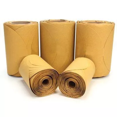 3M 1417 216U Abrasive Disc Roll 5 in P500 Gold