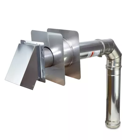 4" Z-Vent Horizontal Vent Kit w/ Backflow Preventer
