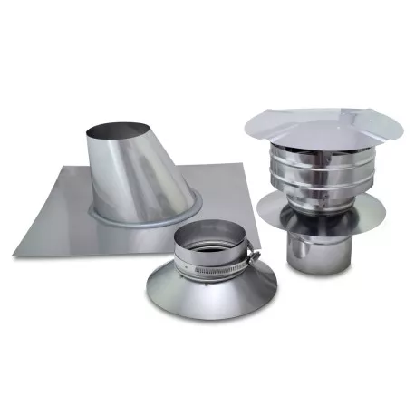 4″ Z-Vent Vertical Vent Kit for Pitched Roof