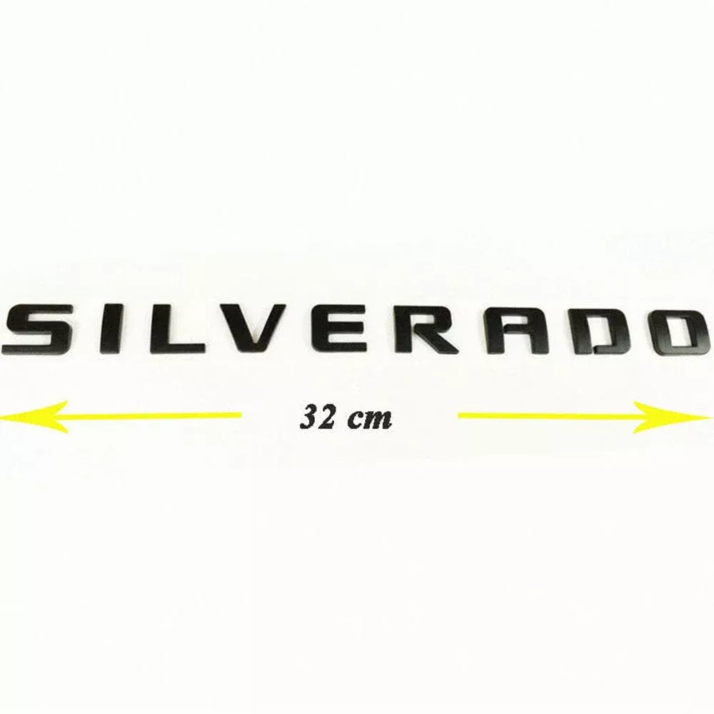 Chevrolet Silverado Emblem – Silverado Letter Glossy Black 15129652
