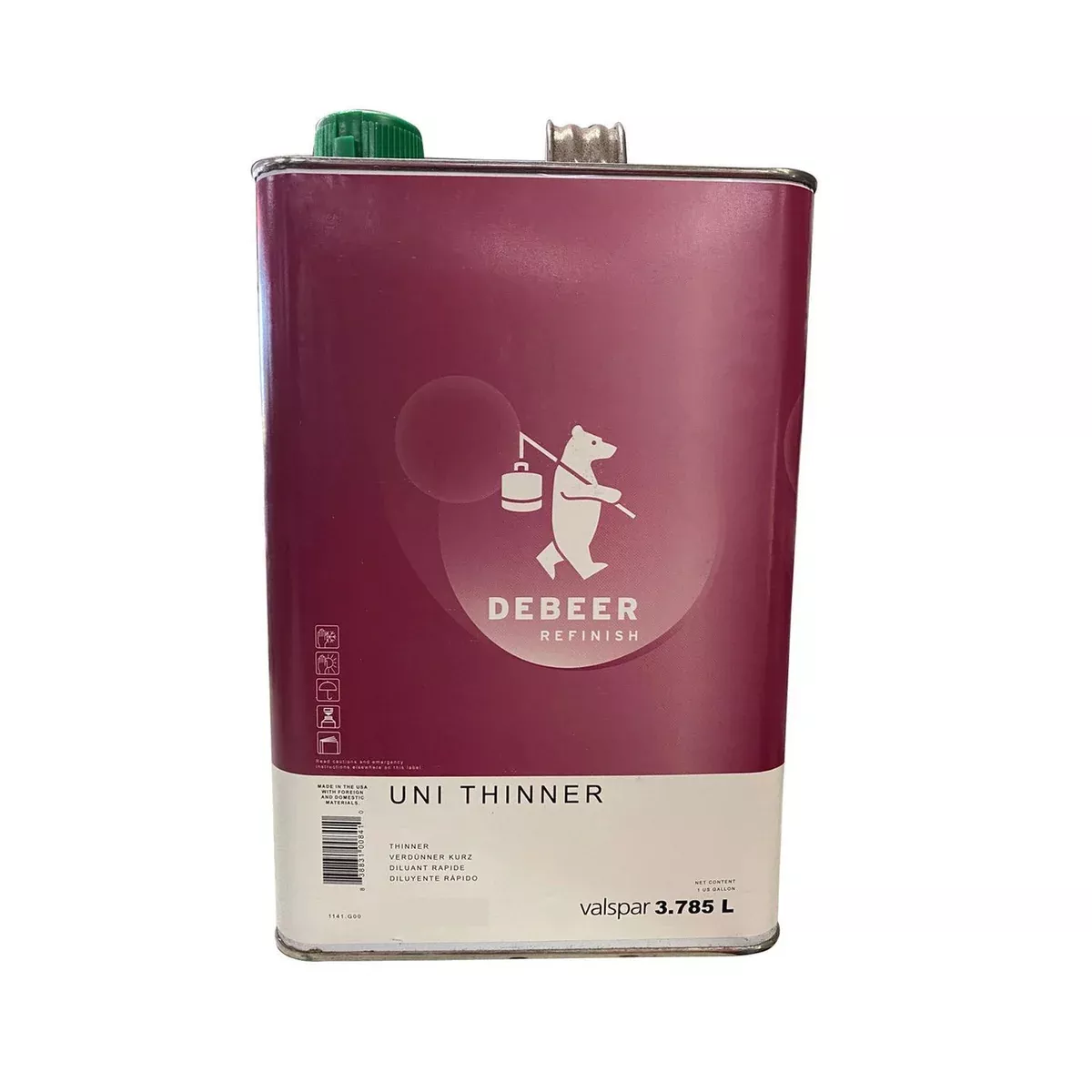 DeBeer Refinish 1171-G00 Very Slow Uni-Thinner 1 gal Liquid