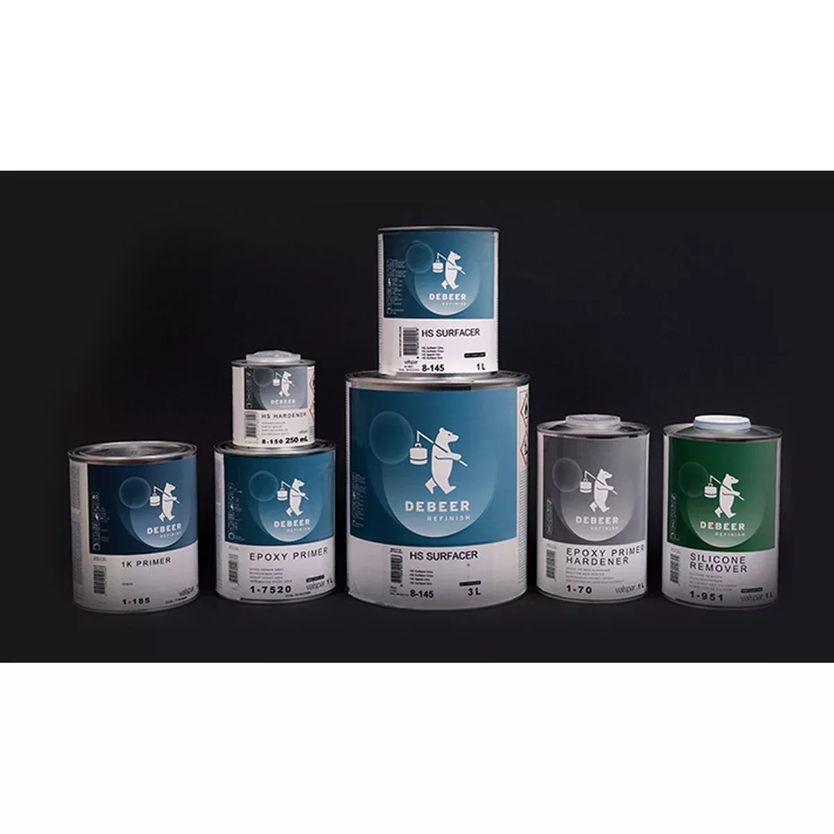 DeBeer Refinish 80222-G01 Low VOC DTM Primer White 1 gal Can 4:1:1 Mixing