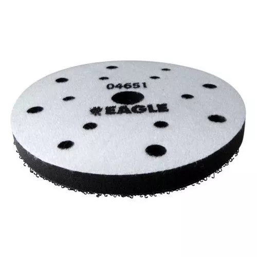 Eagle Abrasives KOVAX 04651 Interface Pad - 6 in Diameter, Super-Tack Velour Attachment, 15 Holes