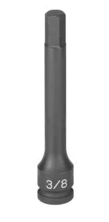 Grey Pneumatic 3/8" Drive x 12mm Hex Driver 4" Length