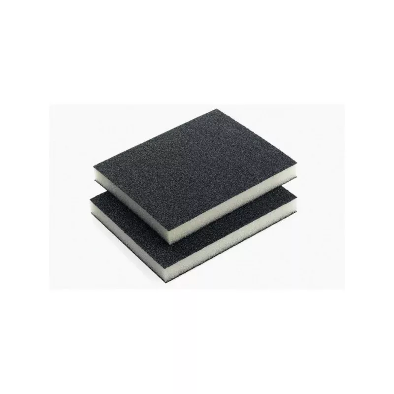 Indasa 595145 Rhyno Double-Sided Sponge Pad 5 in L x 4 in W x 1/2 in THK Blue, Ultra Fine-Grade