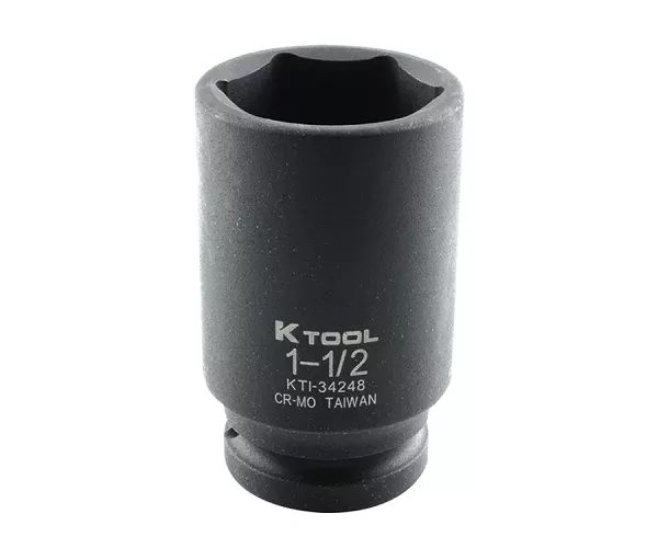 K Tool International 34248 - 3/4in. Drive Deep 6 Point Impact Socket 1-1/2in.