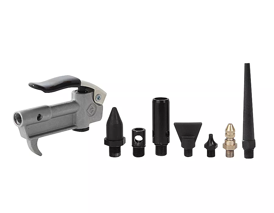 K Tool International 71016 - Air Blow Gun Kit - 7 Tips