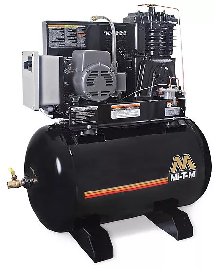 Mi-T-M ACS-23305-80HM Electric Air Compressors, 80-Gallon Two Stage Electric Hor