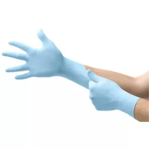 Microflex XCEED XC310-L Large Nitrile Exam Gloves, Textured Blue, 3 mil