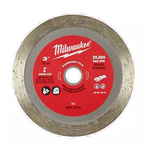 Milwaukee 49-94-3010 3″ Diamond Tile Blade