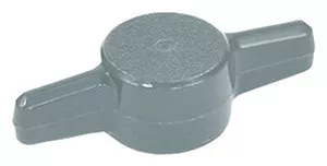 Press Fit Thumb Screw Knobs, Gray Tee Knobs 1000 Piece Set, 3/8" Screw Size, 1-3/4" Head Dia - 99-090-3