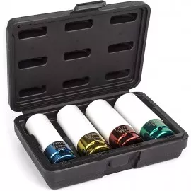 Titan 21095 Non-Marring Lug Nut Socket, 4-piece, 1/2" drive