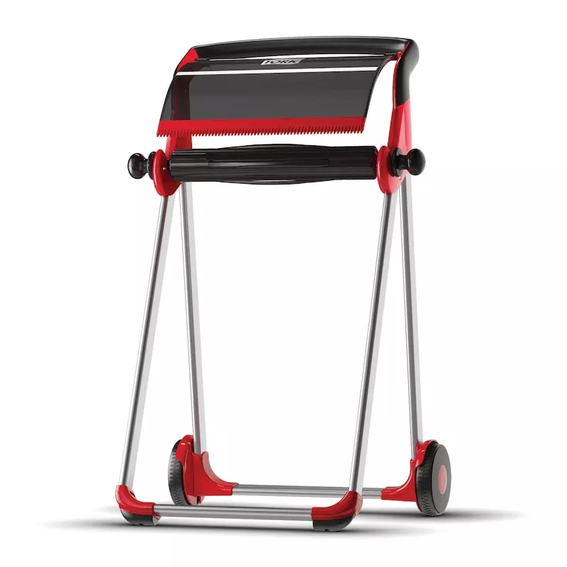 Tork Floor Stand Dispenser 6520281, 20.9 in L x 39.6 in H x 25.4 in W, Red Metal