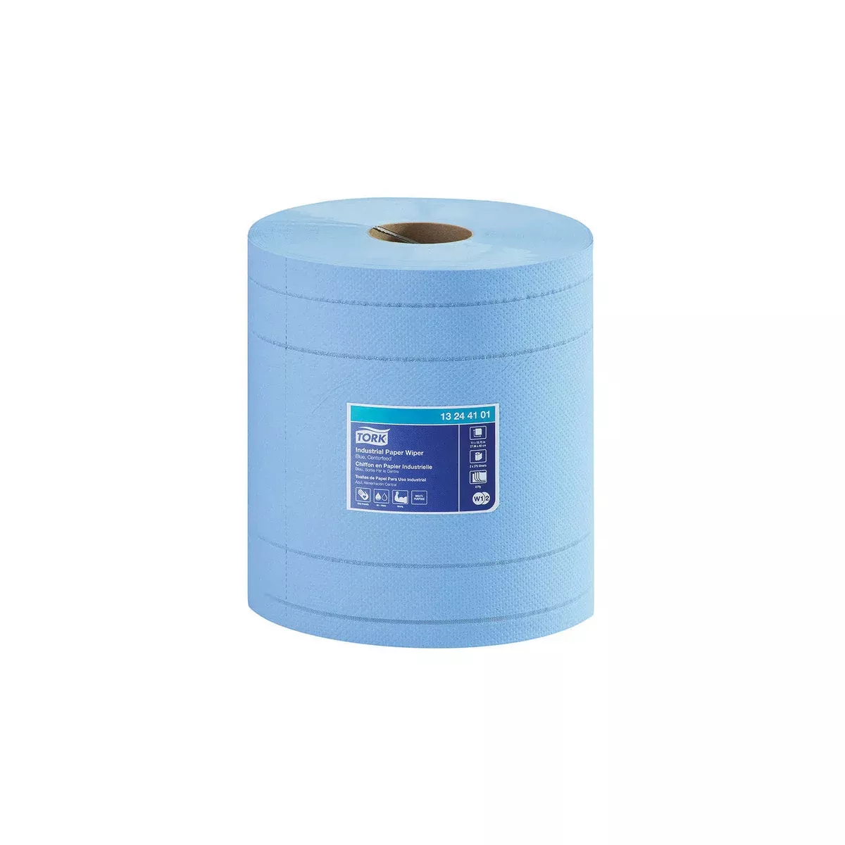 Tork / SCA Tissue Tork 13244101 Industrial Centerfeed Paper Wiper, 10.4 in Dia x 492.19 ft L x 11 in