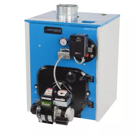 Trooper 201,000 BTU Hot Water Oil Boiler w/ Beckett Burner and Tankless Coil, Chimney Vent, 86.1% AFUE