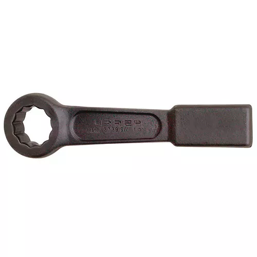 URREA 12-Point Striking Wrench - 1-13/16" Black Flat Strike Wrench with Straight