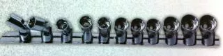 Urrea Professional Tools 1/4" Drive Fractional Socket Set 1/4" - 1/2", 6 Pt
