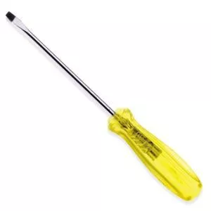 Urrea Professional Tools 4 In Lg Round Shank Amber Handle Screwdrive