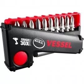 Vessel IB11P02U Impact Bit Set with magnetic bit holder, 11-piece