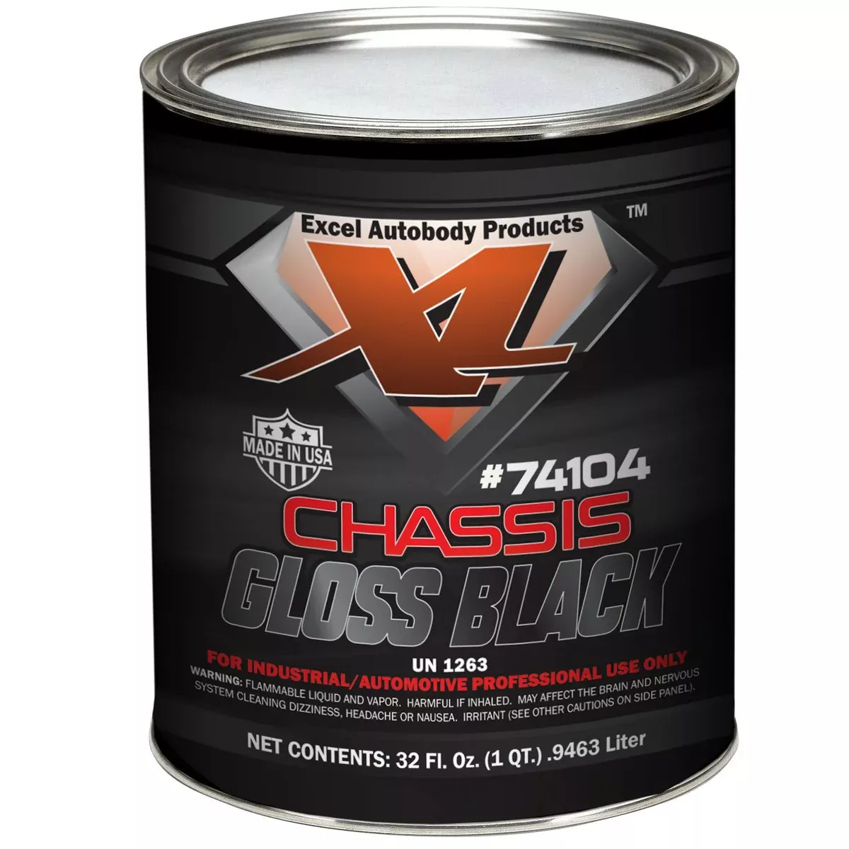 X-L 74101 Chassis Gloss Black Gallon Underbody Coating