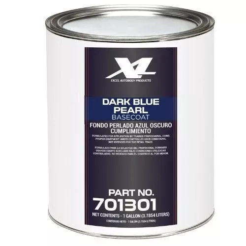 X-L Products Dark Blue Pearl Basecoat Gallon – Quick-dry, high-hiding color for full-body and