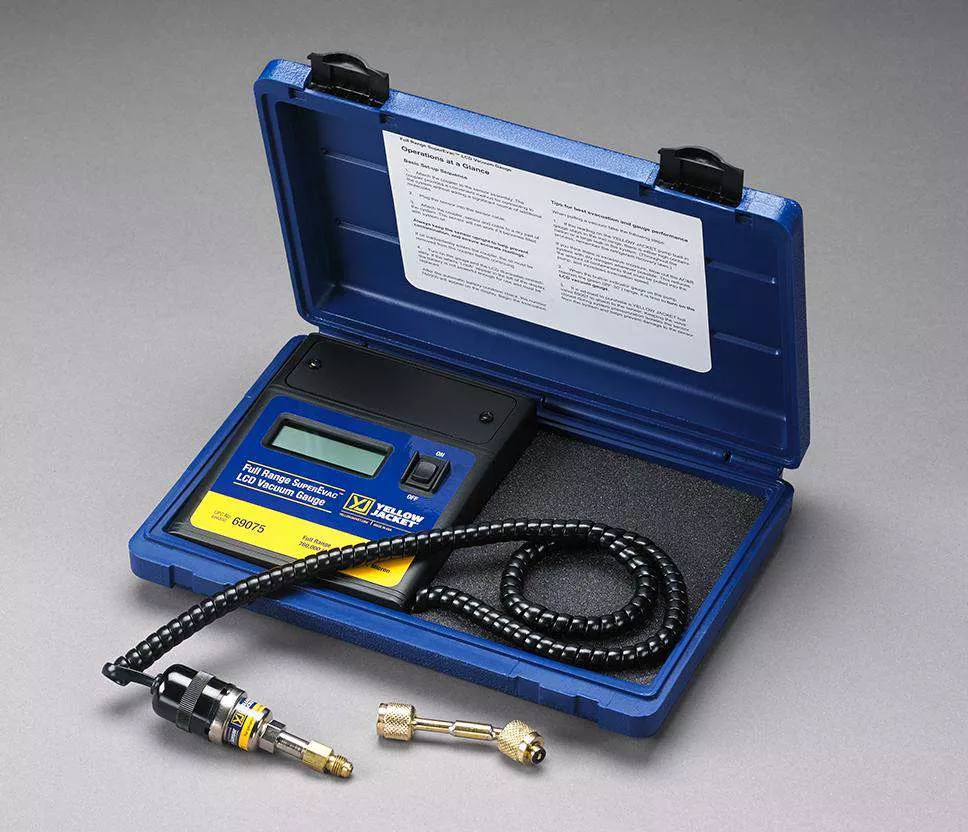 Yellow Jacket 69075 SuperEvac™ LCD Full Range Vacuum Gauge