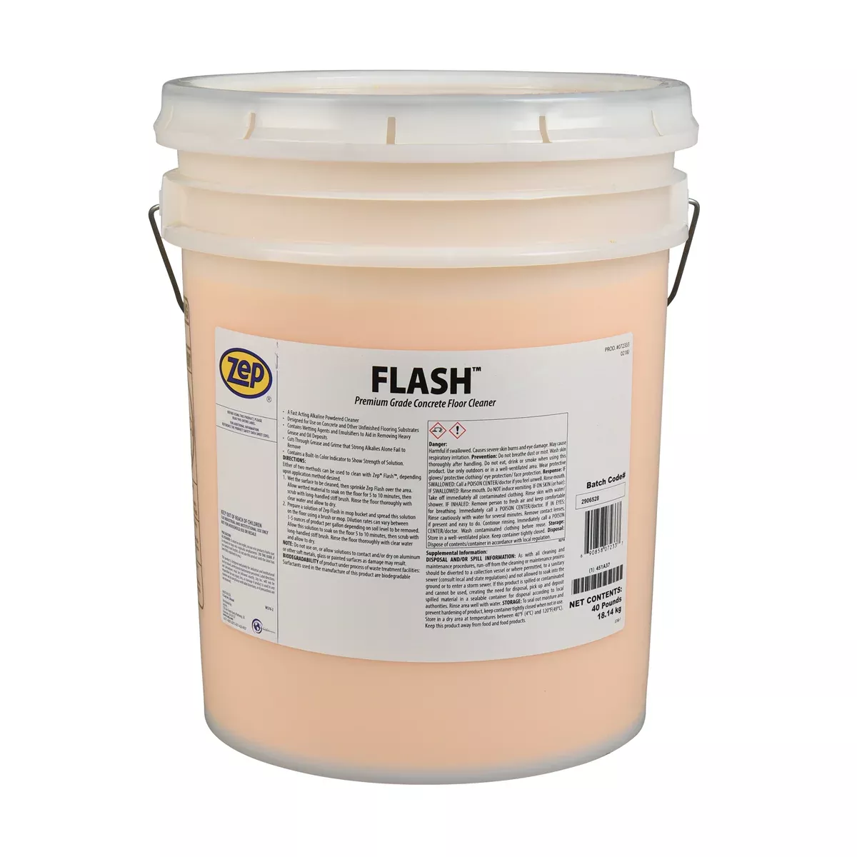 Zep Hand Cleaners Concrete Cleaner; 40 lb.