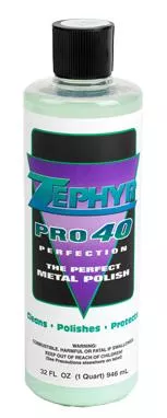 Zephyr Pro-40 Metal Polish 16 Oz